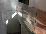 Stunning indoor glass balustrading