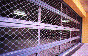 Garage door mesh screen