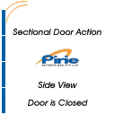 Sectional door animation